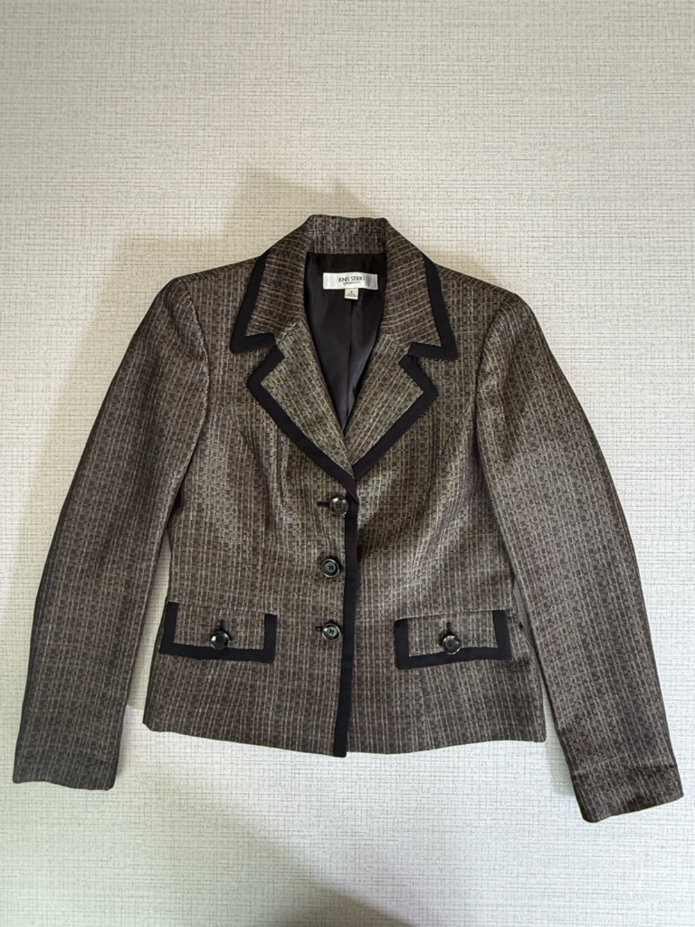Jones Studio Brown Separate Blazer - Classic Tailored Jacket - Picture 5 of 6